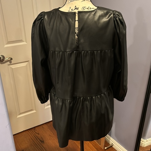 Zara Faux leather top - Picture 3 of 4